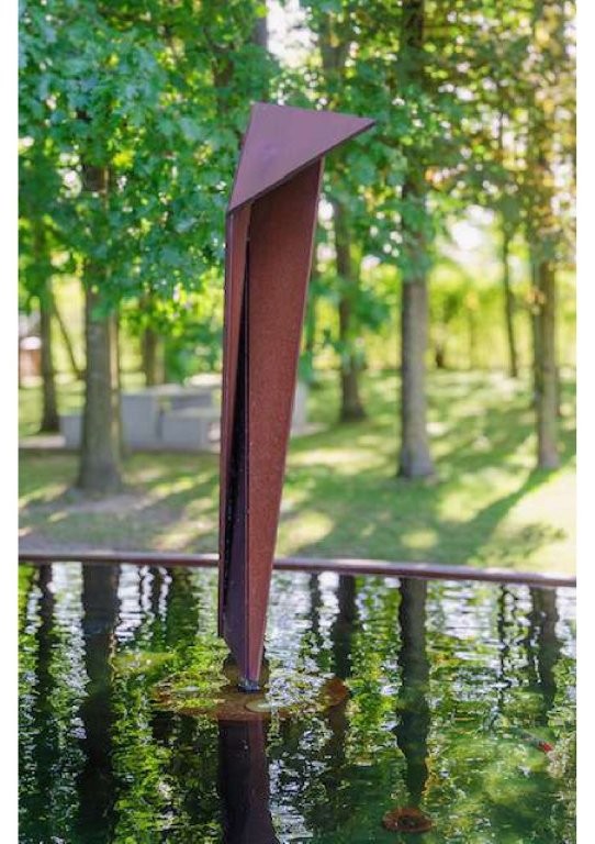 Acier-corten. Réalisation Ateliers Melens & Dejardin 