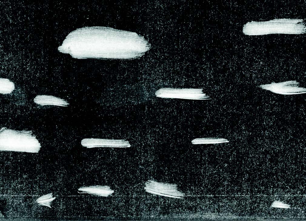 Mario Garzaniti, Je regardais le plafond et soudain je vis le ciel ADAMS, monotype, 2019 