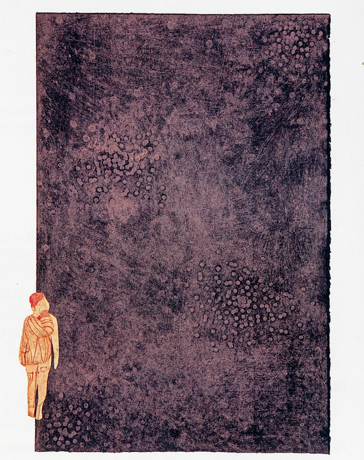 Adam Nys. Audrey lo Bianco. collagraph1e. eau forte, collage. 58 x 39 cm. 2026 