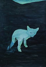 Yves Buffalo, Renardeau, encre et gouache sur papier, 59.5 x 41.8 cm, 2016. 