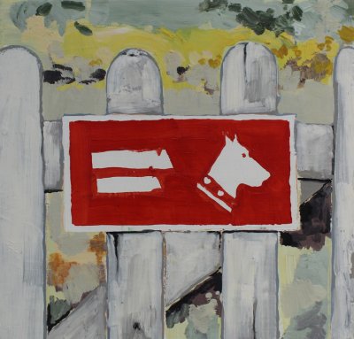 Thierry Grootaers, sans titre, s.d., acrylique sur toile, 31 x 33 cm